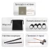 Глюкофон Hluru TOY8-6 InkBlack 6" (15см) 8 нот Tongue Drum 304 Stainless Steel