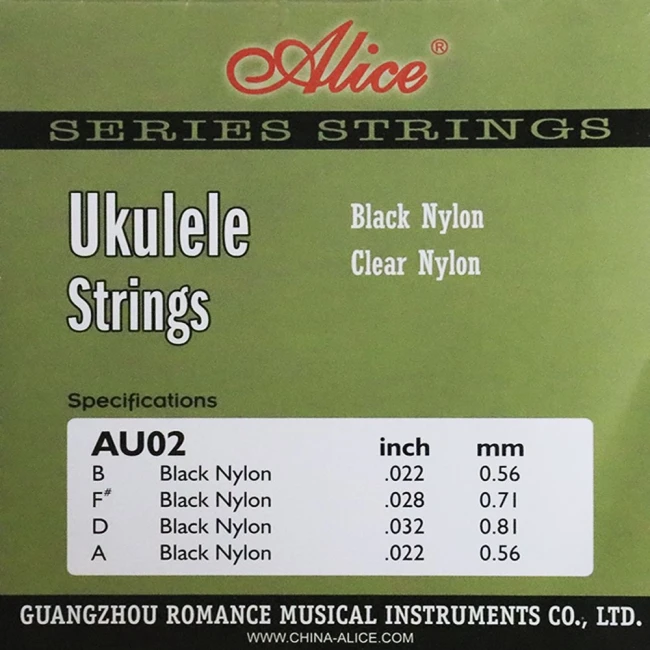 Струны для укулеле сопрано Alice AU02
