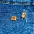 Металевий значок брошка, пін з металу "Рокета" (pin0046)