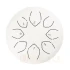 Глюкофон Hluru TOY8-6 White 6" (15см) 8 нот Tongue Drum 304 Stainless Steel