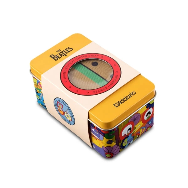 D'Addario 50BTYS02 Yellow Submarine 50th Anniversary Guitar Strap Tin - George D'Addario 50BTYS02 Yellow Submarine 50th Anniversary Guitar Strap Tin - George