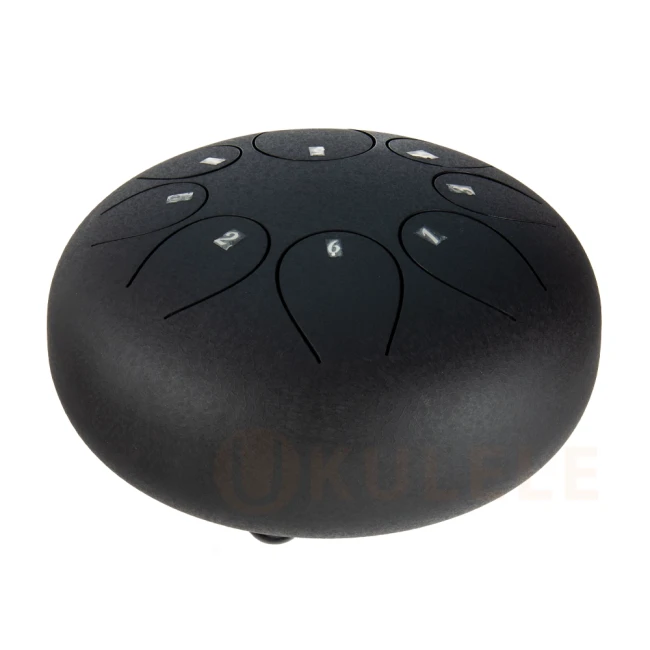 Глюкофон Hluru TY8-8 Charcoal 8" (20см) 8 нот Tongue Drum Alloy Carburizing Steel