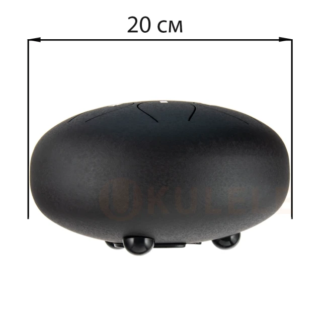 Глюкофон Hluru TY8-8 Charcoal 8" (20см) 8 нот Tongue Drum Alloy Carburizing Steel