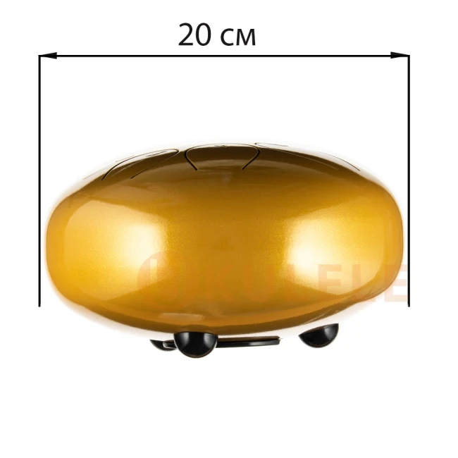 Глюкофон Hluru TY8-8 DeepYellow 8" (20см) 8 нот Tongue Drum Alloy Carburizing Steel