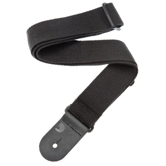 D'Addario 50CT00 Cotton Guitar Strap (Black) D'Addario 50CT00 Cotton Guitar Strap (Black)