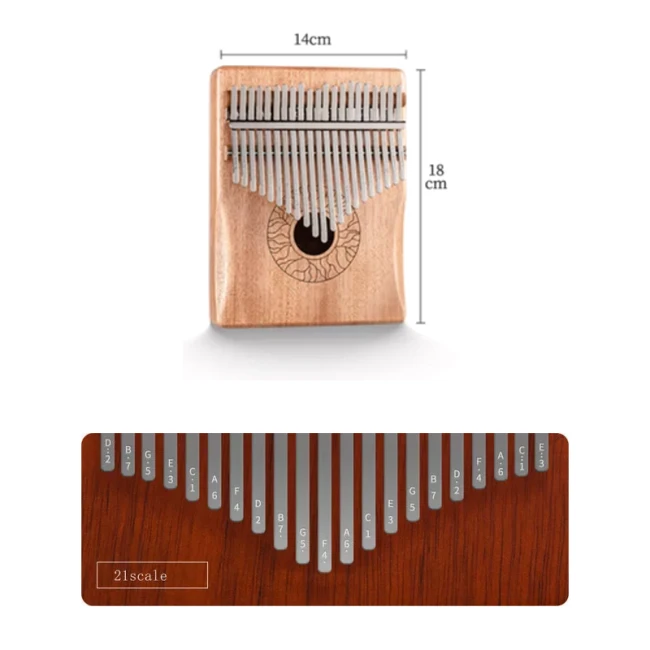 Hluru Huashu KHD21 Lotus Mahogany Natural (21 язичків, червоне дерево) Hluru Huashu KHD21 Lotus Mahogany Natural (21 язичків, червоне дерево)