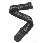 D'Addario 50F04 Nylon Woven Guitar Strap (Barbed Wire)