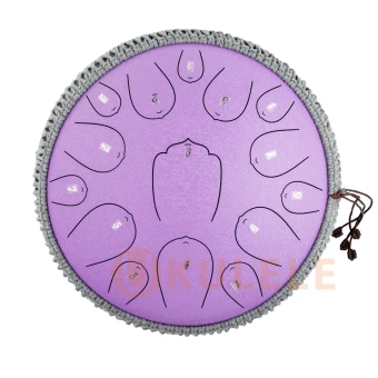 Hluru Huashu THL15-13 Lavander 13" (33см) 15 нот Tongue Drum Carbon Steel