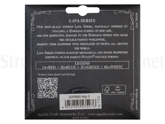 Струни для укулеле Aquila 111U Lava Soprano Ukulele Strings Струни для укулеле Aquila 111U Lava Soprano Ukulele Strings