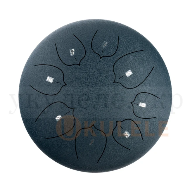 Глюкофон Hluru THL8-12 Navy Blue 12" (30см) 8 нот Tongue Drum Carbon Steel