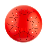 Hluru THL8-10 Red 10" (25см) 8 нот Tongue Drum Carbon Steel