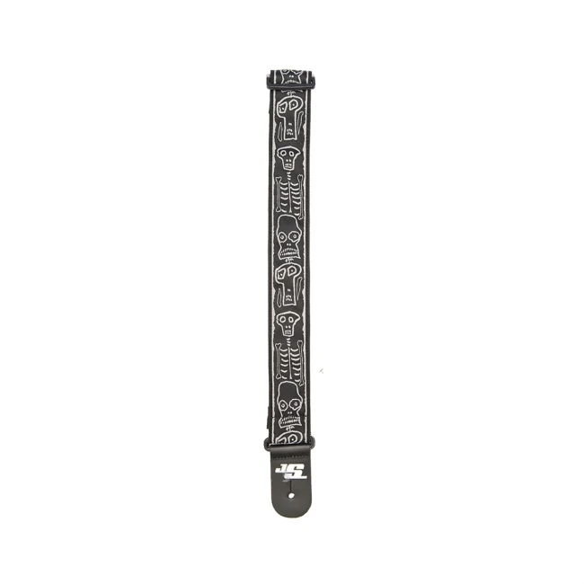 D'Addario 50JS01 Joe Satrani Woven Guitar Strap (Skull N Bones)